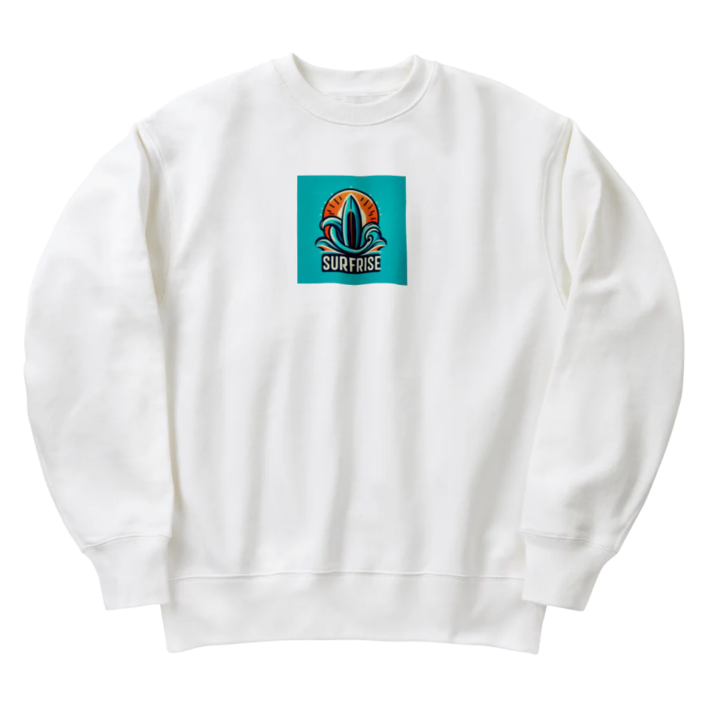 kinoko99999のサーフ系ロゴ Heavyweight Crew Neck Sweatshirt