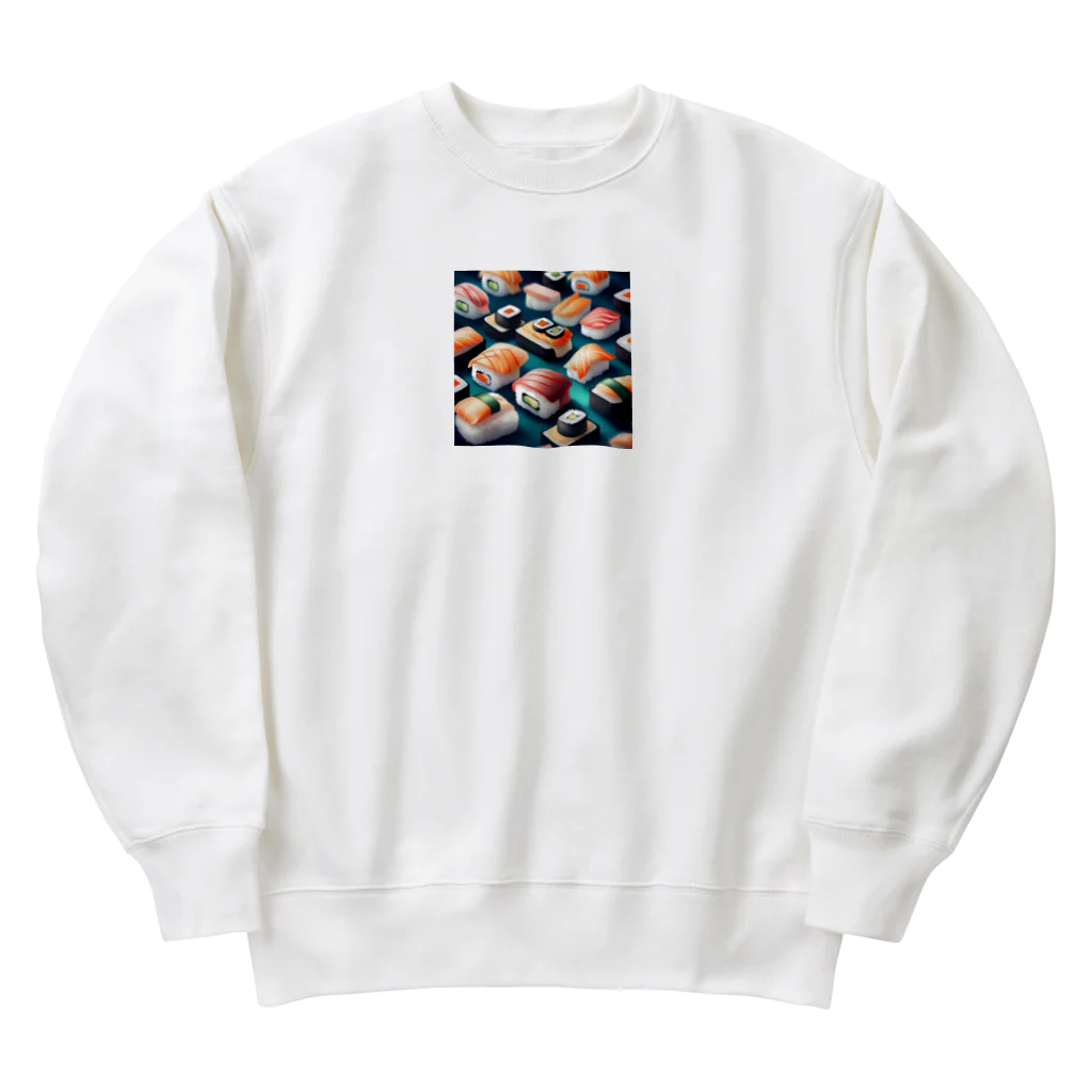 hayato0402の美味しそうなお寿司 Heavyweight Crew Neck Sweatshirt