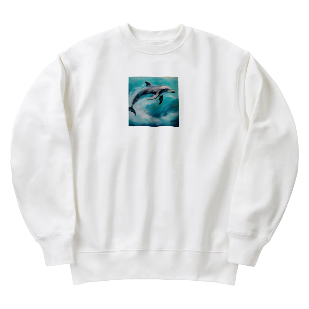 sora377の水中のバレリーナ、イルカ Heavyweight Crew Neck Sweatshirt