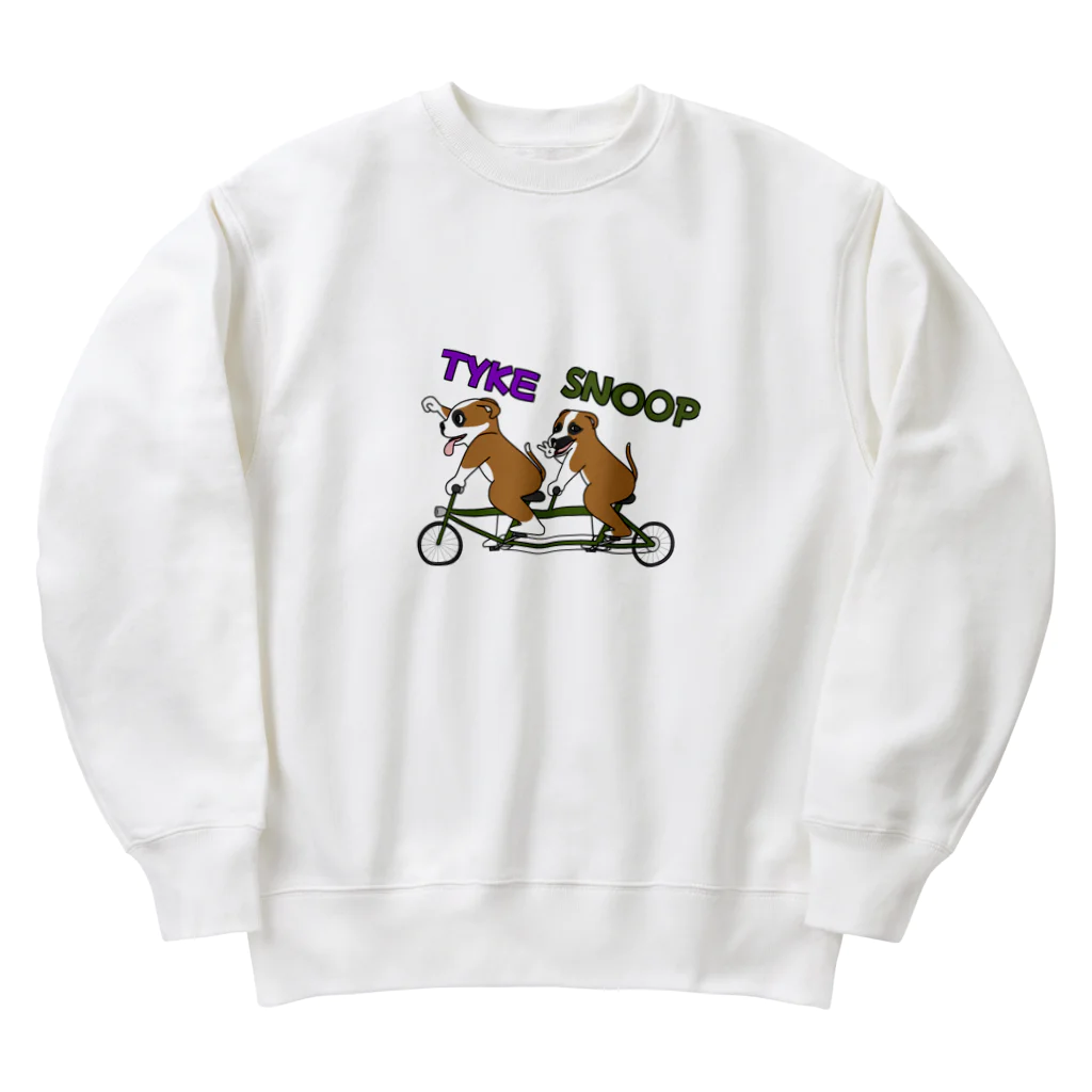 ぱぐもどきの2人乗りのふたり Heavyweight Crew Neck Sweatshirt