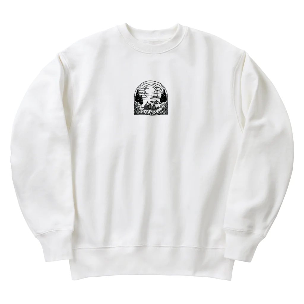 ホノスズの ピクニックの幸せなひととき Heavyweight Crew Neck Sweatshirt