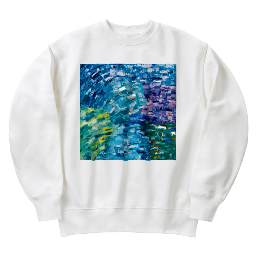 Akya_ArtworksのSeven seas Heavyweight Crew Neck Sweatshirt