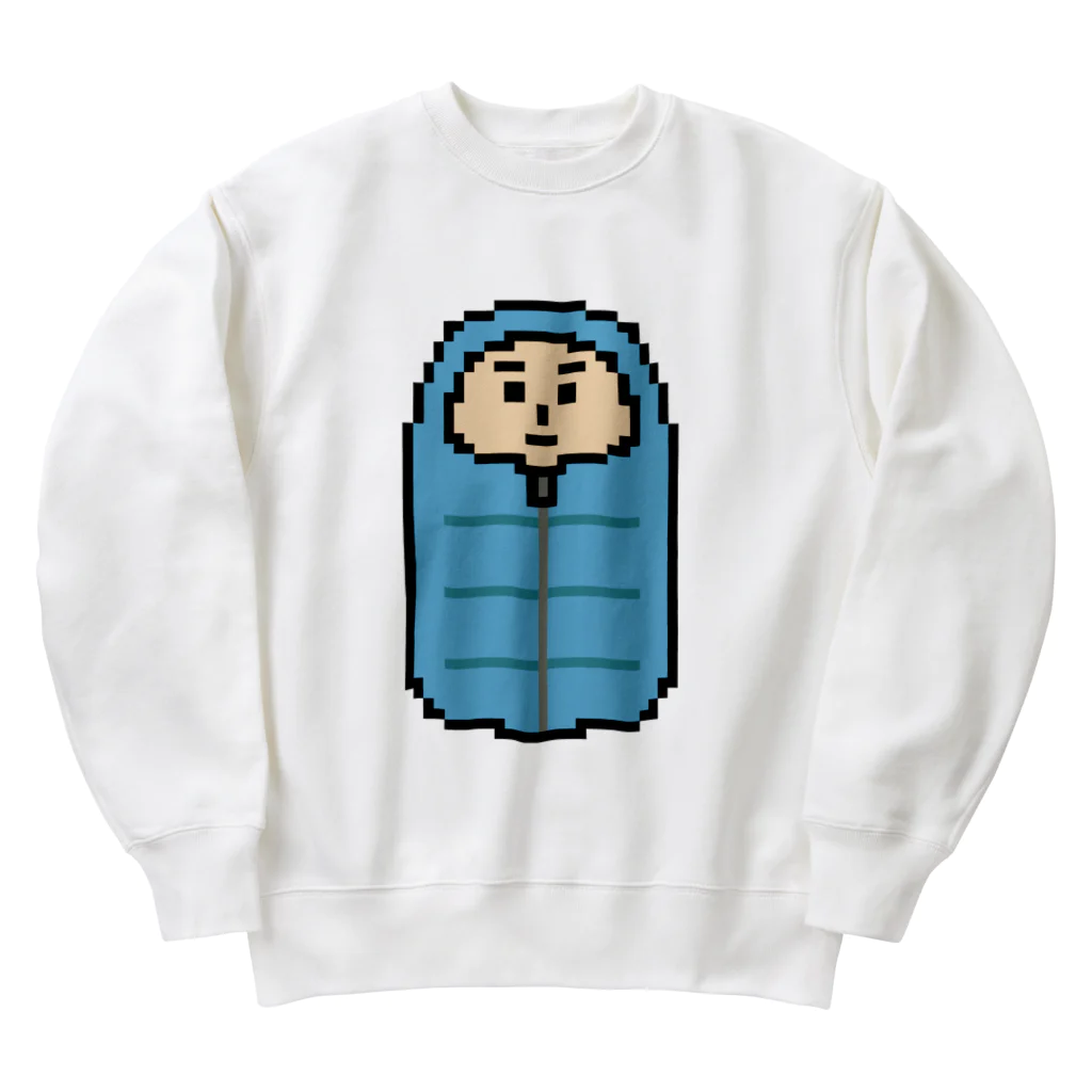 ムエックネの寝袋（ドット絵） Heavyweight Crew Neck Sweatshirt