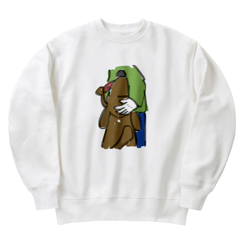 優しいお母さん（になりたい）のムーアくん2 Heavyweight Crew Neck Sweatshirt