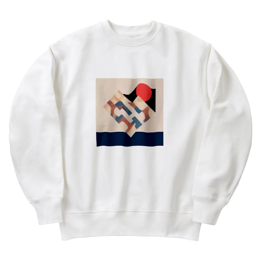 Vintage Hi-Tecのハート Heavyweight Crew Neck Sweatshirt