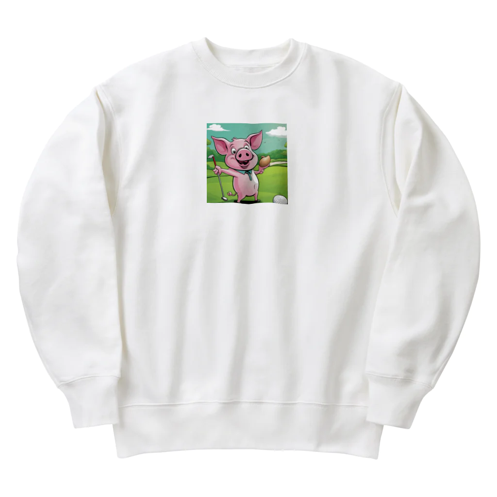 かめたびのぷ―のゴルフ Heavyweight Crew Neck Sweatshirt