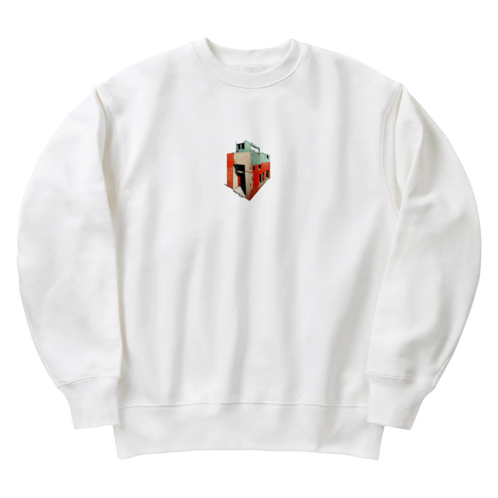 Buildingsの廃墟 2 Heavyweight Crew Neck Sweatshirt