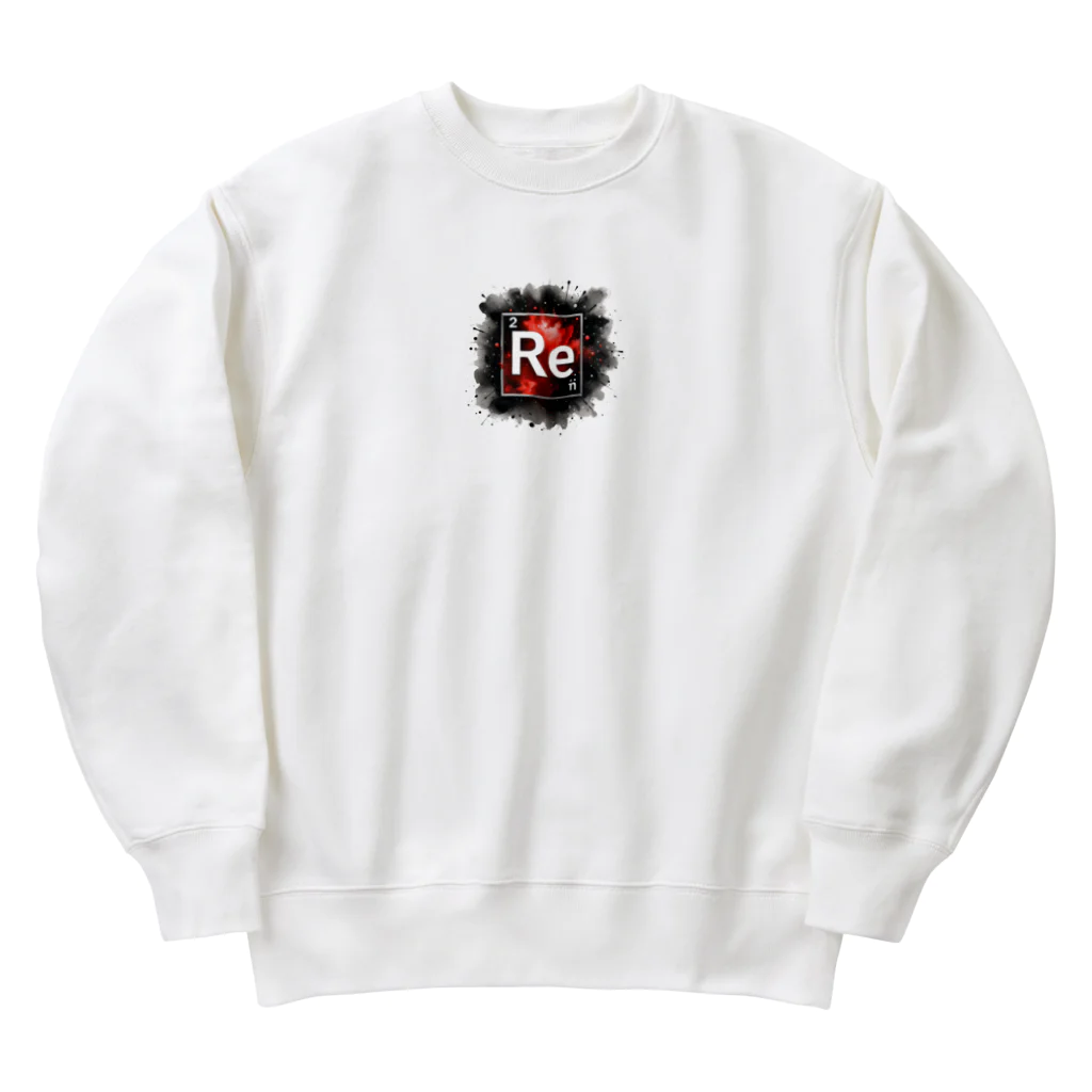 science closet（科学×ファッション）の元素シリーズ　~レニウム Re~ Heavyweight Crew Neck Sweatshirt