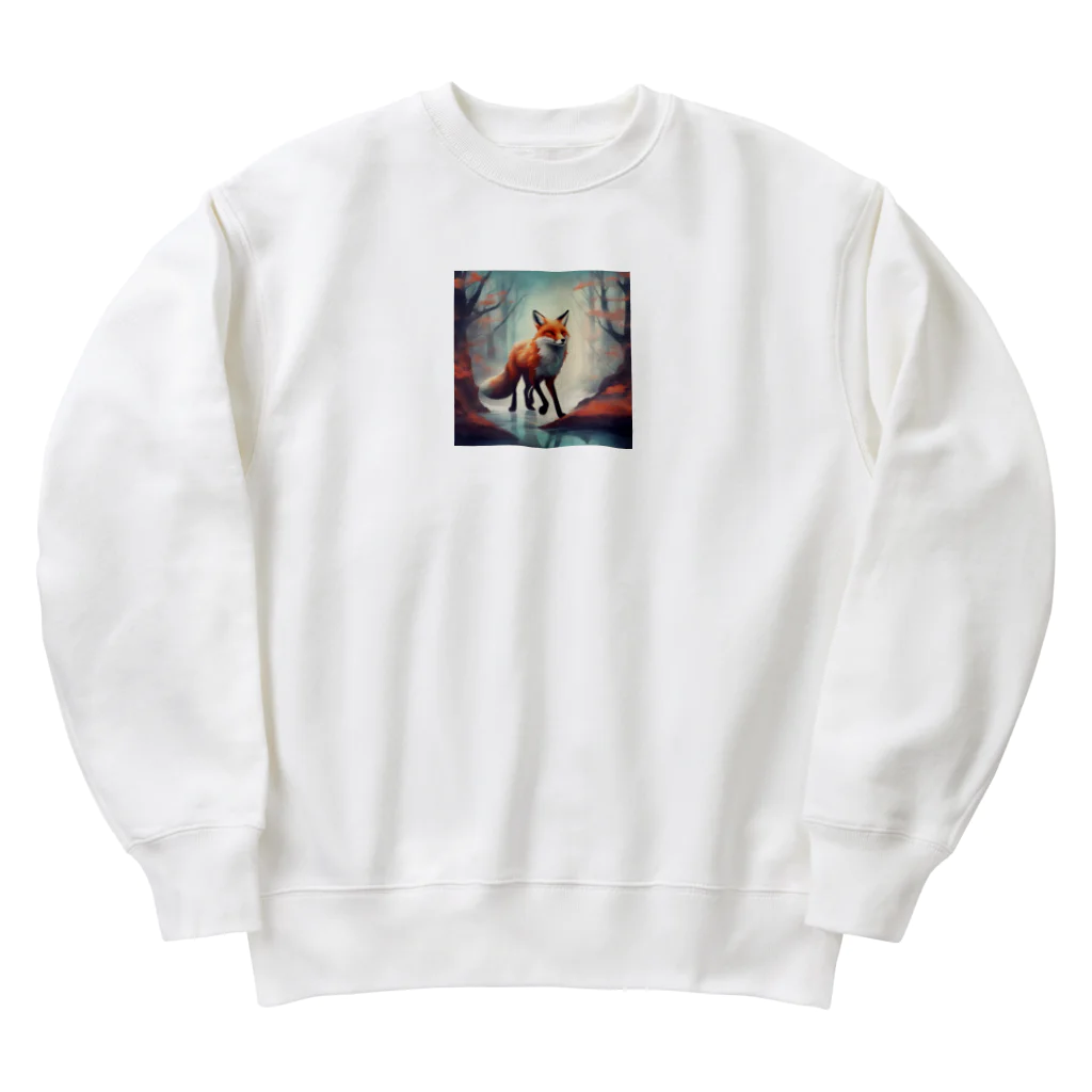 ブルーレイの幻想と現実の狭間を彷徨う幻の狐 Heavyweight Crew Neck Sweatshirt