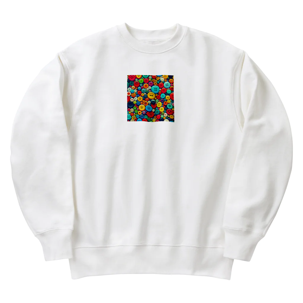 BrilliantTiaraのカラフルボタン Heavyweight Crew Neck Sweatshirt