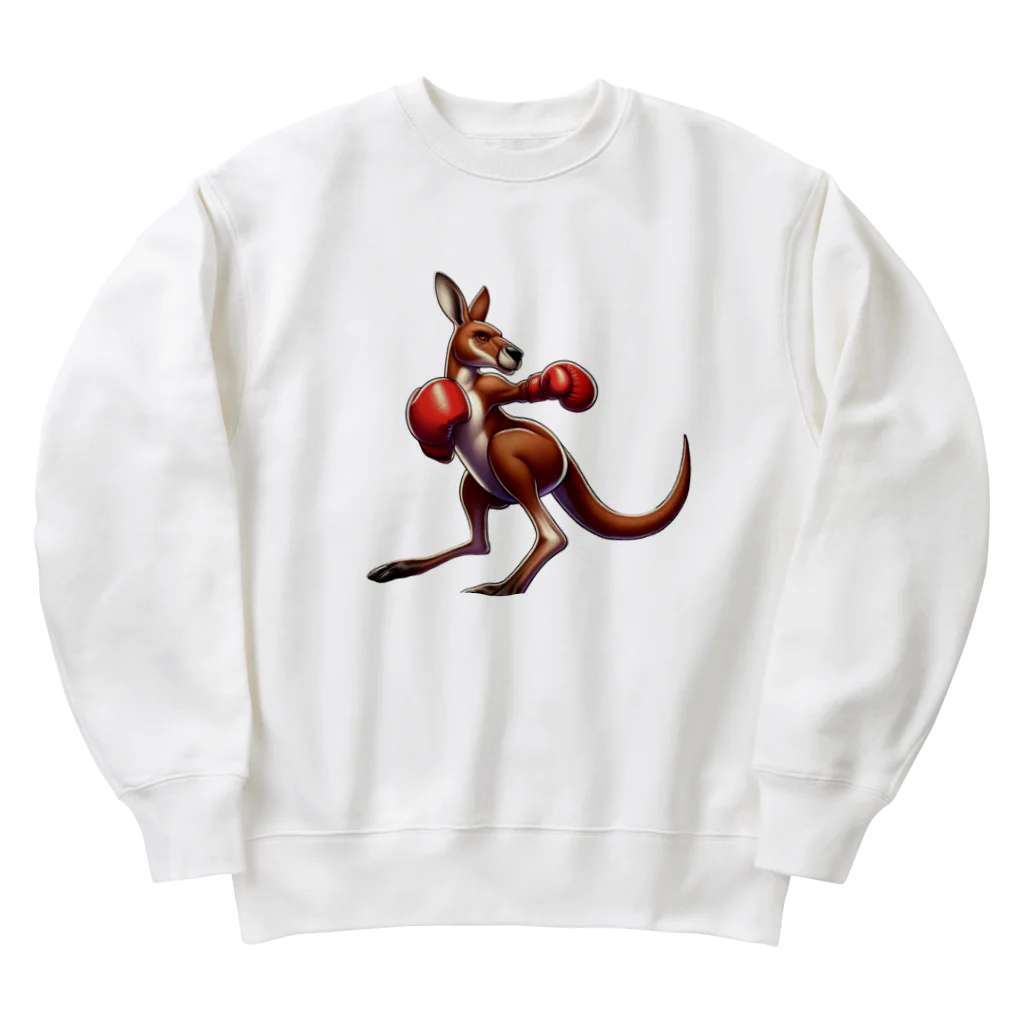 癒し系グッズのカンガルー Heavyweight Crew Neck Sweatshirt