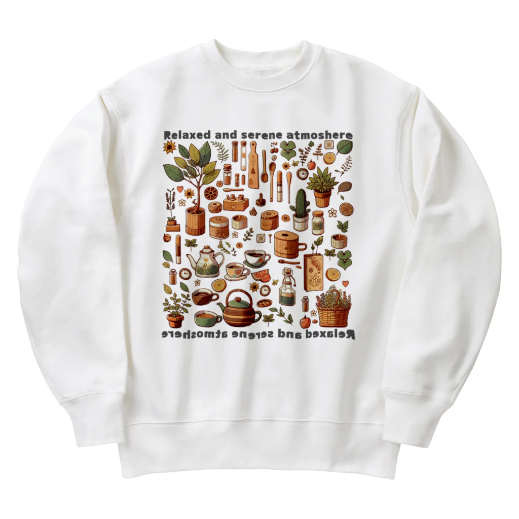 nekosenshiのごちゃごちゃカフェ小物 Heavyweight Crew Neck Sweatshirt