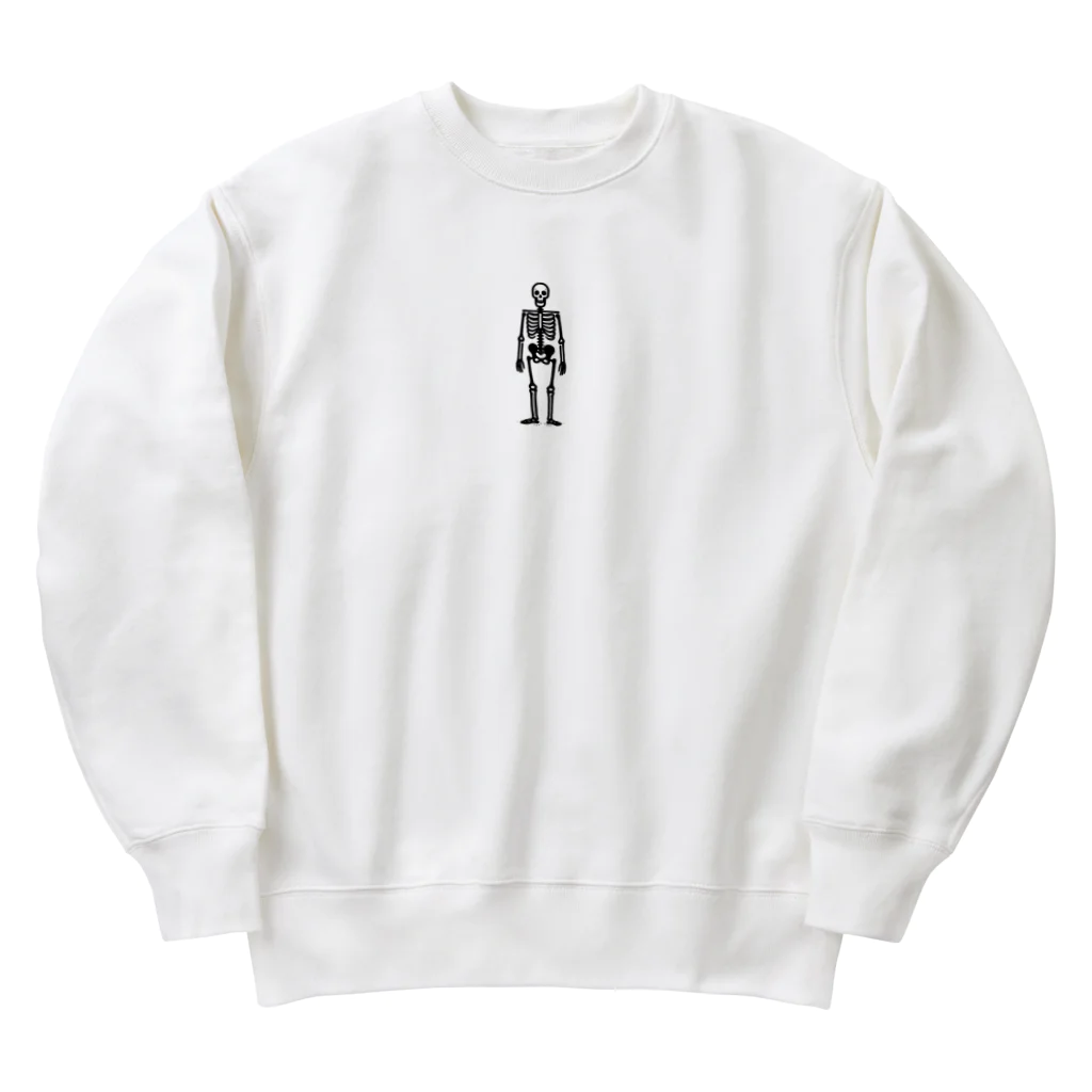 toto444のオシャレなガイコツ Heavyweight Crew Neck Sweatshirt