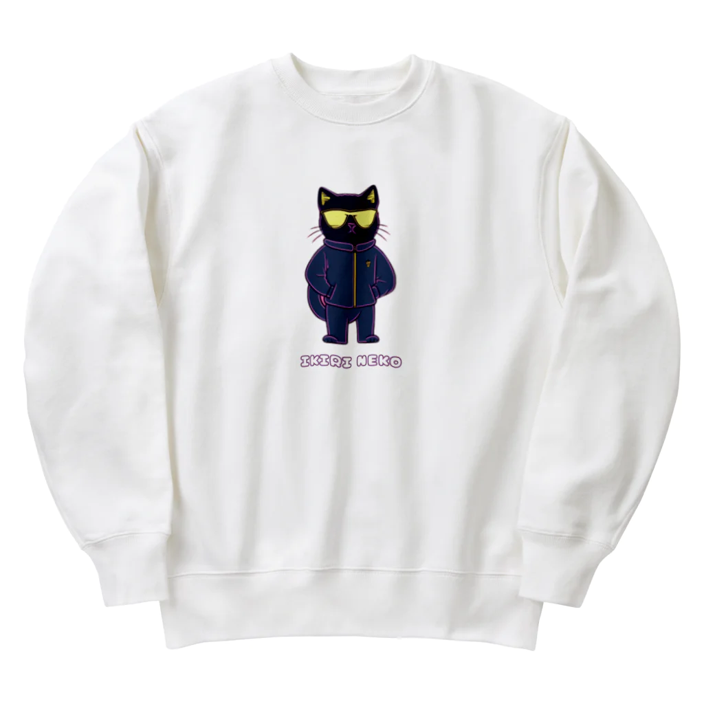 猫の奴隷のIKIRI NEKO - 第2弾 - Heavyweight Crew Neck Sweatshirt