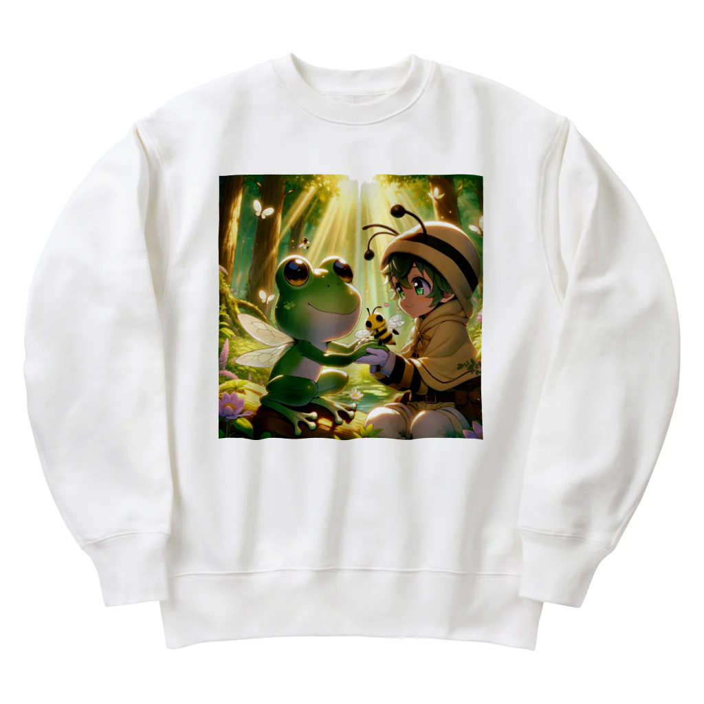 Pyon ＆ Bunのぴょんとぶんの明るい兆し Heavyweight Crew Neck Sweatshirt