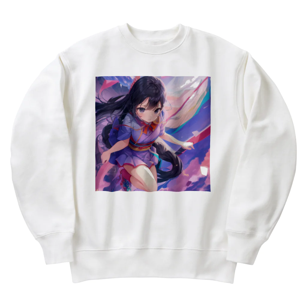 Cat wingsのオリジナルキャラ Heavyweight Crew Neck Sweatshirt