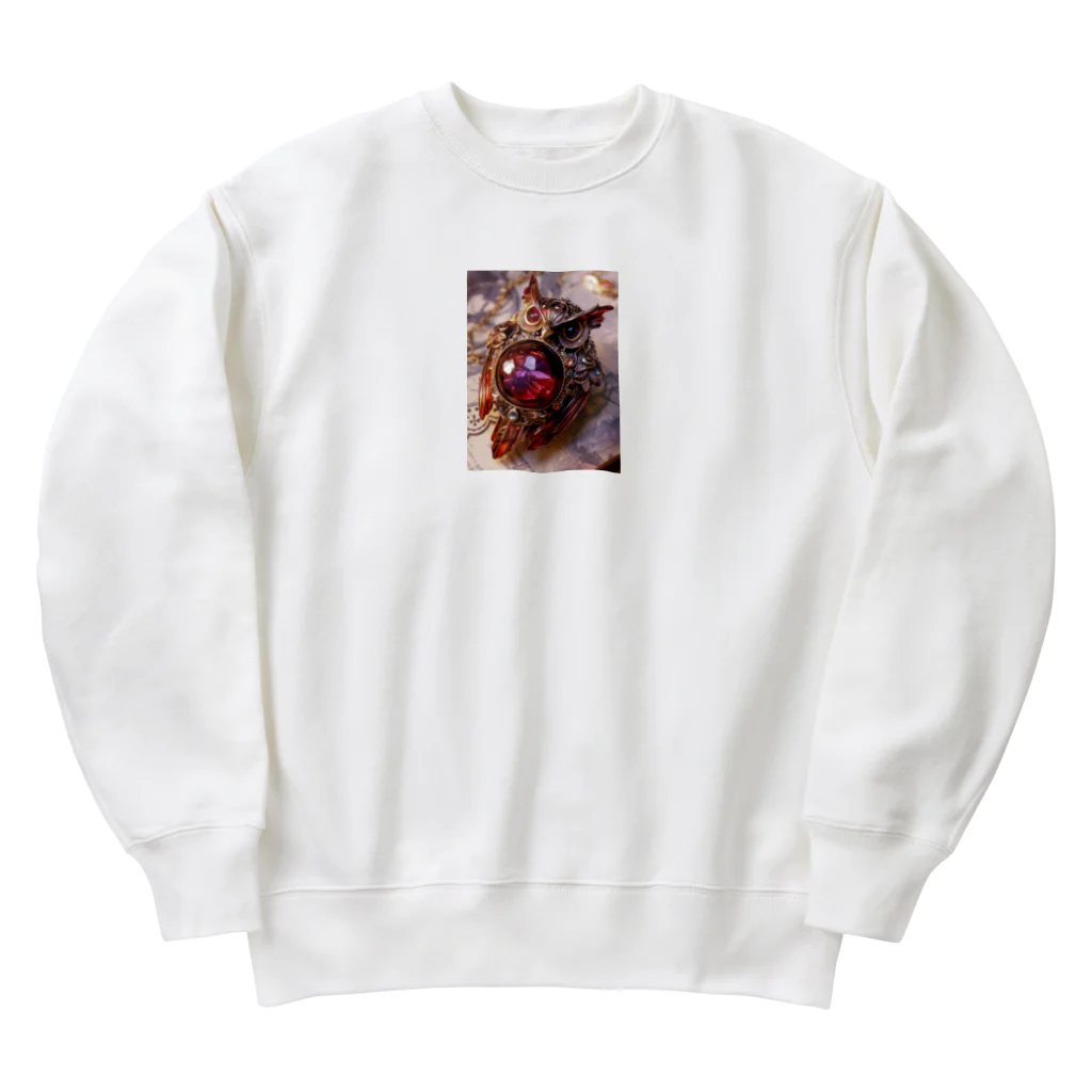 AQUAMETAVERSEの知恵を授けるふくろう　なでしこ1478 Heavyweight Crew Neck Sweatshirt