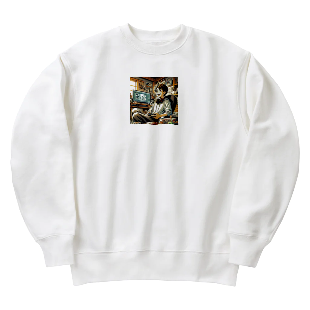 Jindyblogの働いたら負け（充実） Heavyweight Crew Neck Sweatshirt