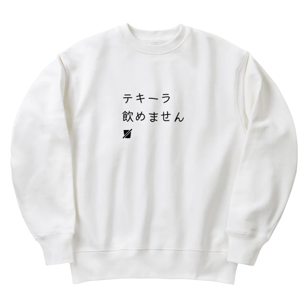 hanakismのテキーラ飲めません Heavyweight Crew Neck Sweatshirt