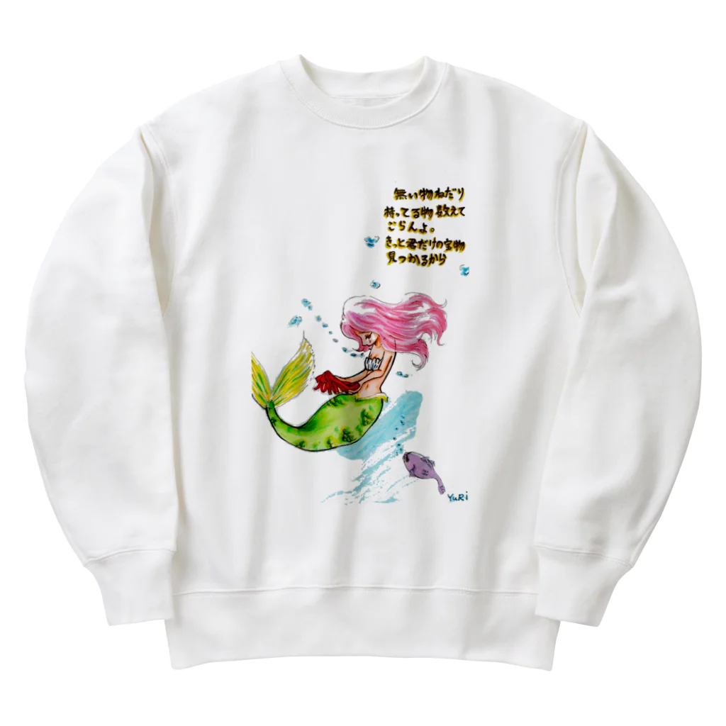 yuritomeのマーメイド_ユリ作品3 Heavyweight Crew Neck Sweatshirt