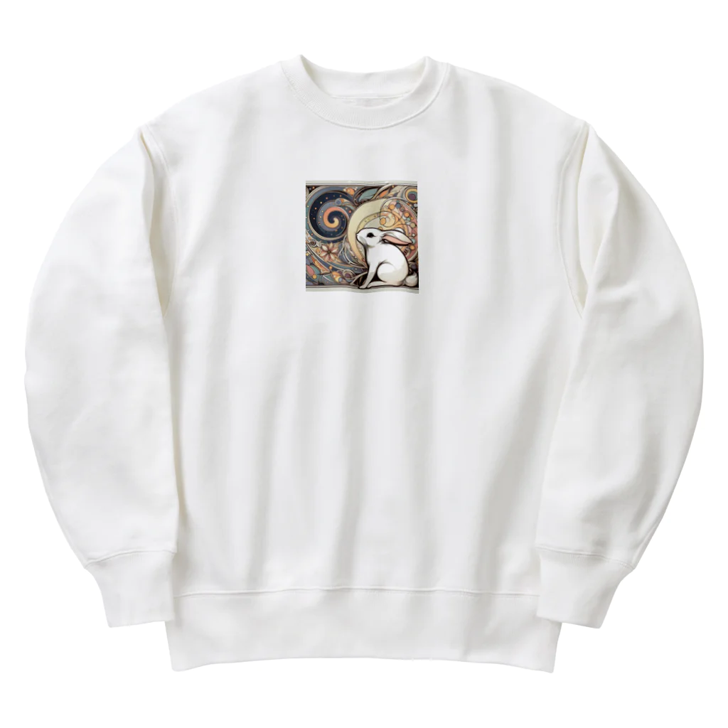 tearai-ugaiのヌーボーウサギ Heavyweight Crew Neck Sweatshirt