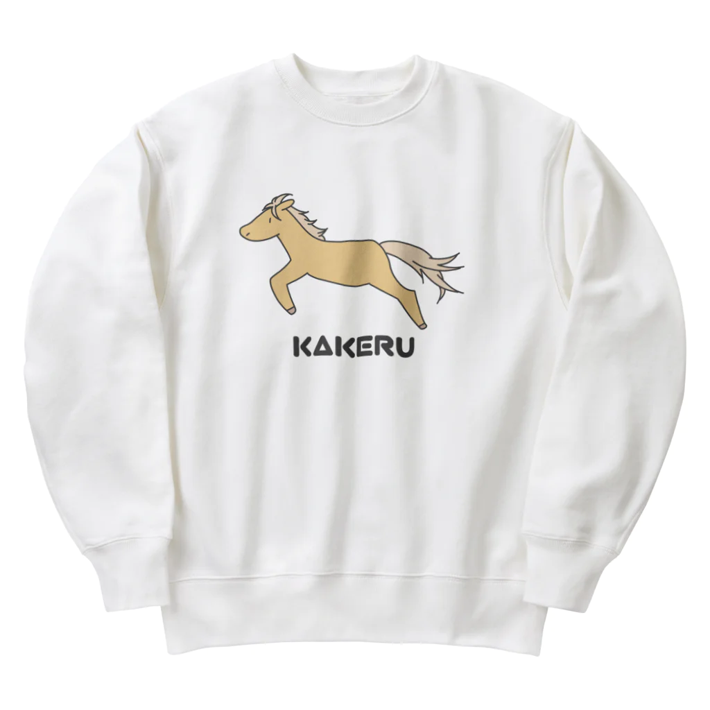 umanoshippoの駆ける Heavyweight Crew Neck Sweatshirt