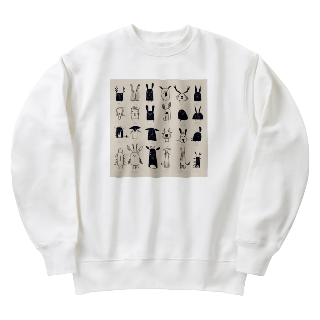 crpのふしぎないきもの Heavyweight Crew Neck Sweatshirt