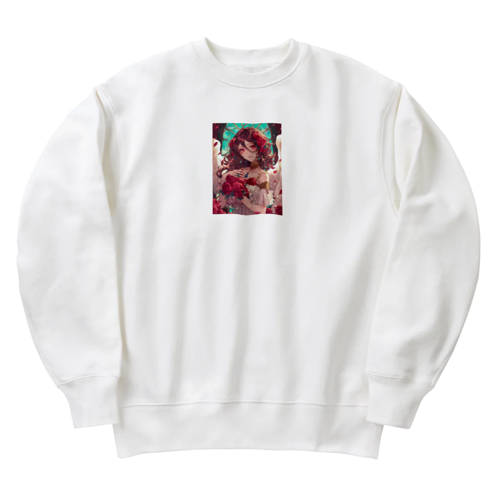 AQUAMETAVERSEのバラ好きの女性　なでしこ1478 Heavyweight Crew Neck Sweatshirt