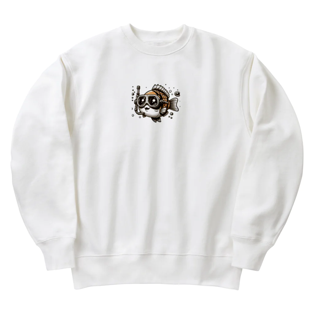 kyokingのダイビングフィッシュ Heavyweight Crew Neck Sweatshirt