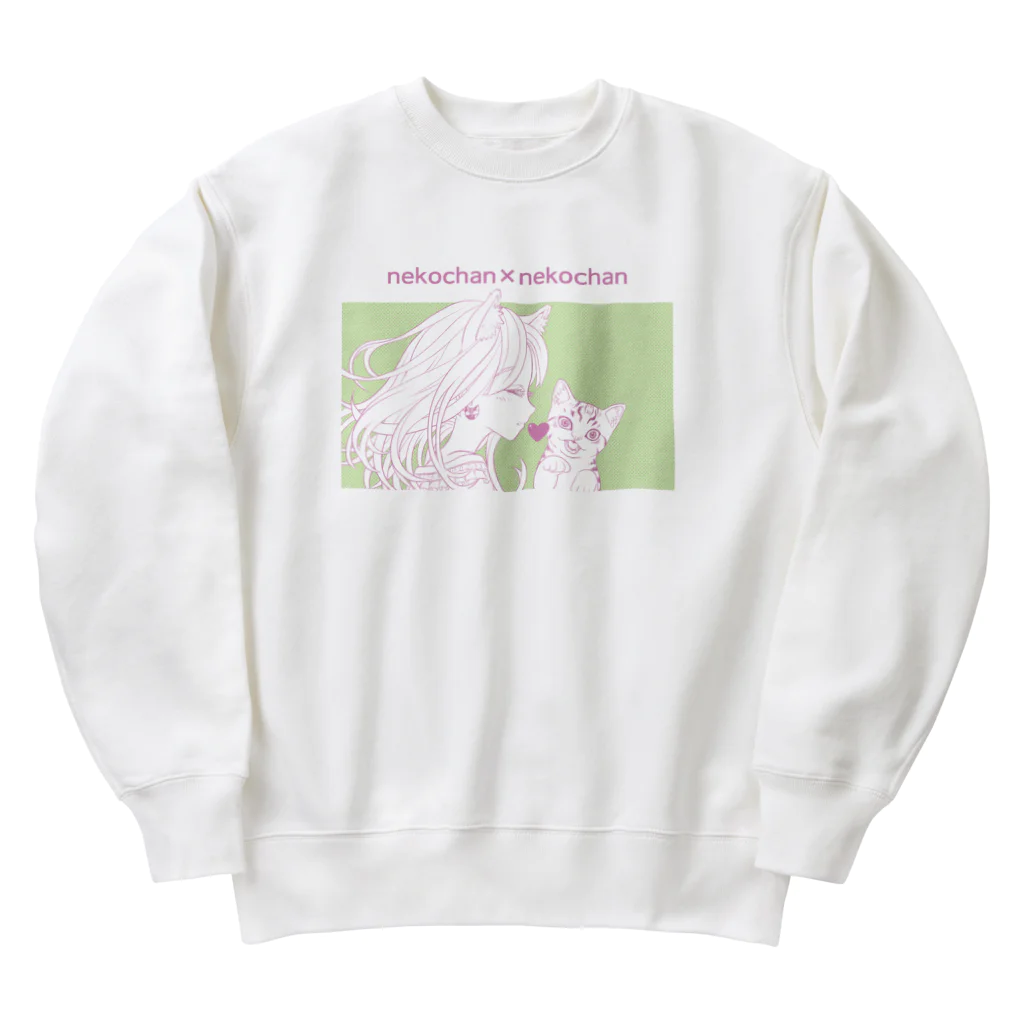 nya-mew（ニャーミュー）のネコチャン×ネコチャン Heavyweight Crew Neck Sweatshirt