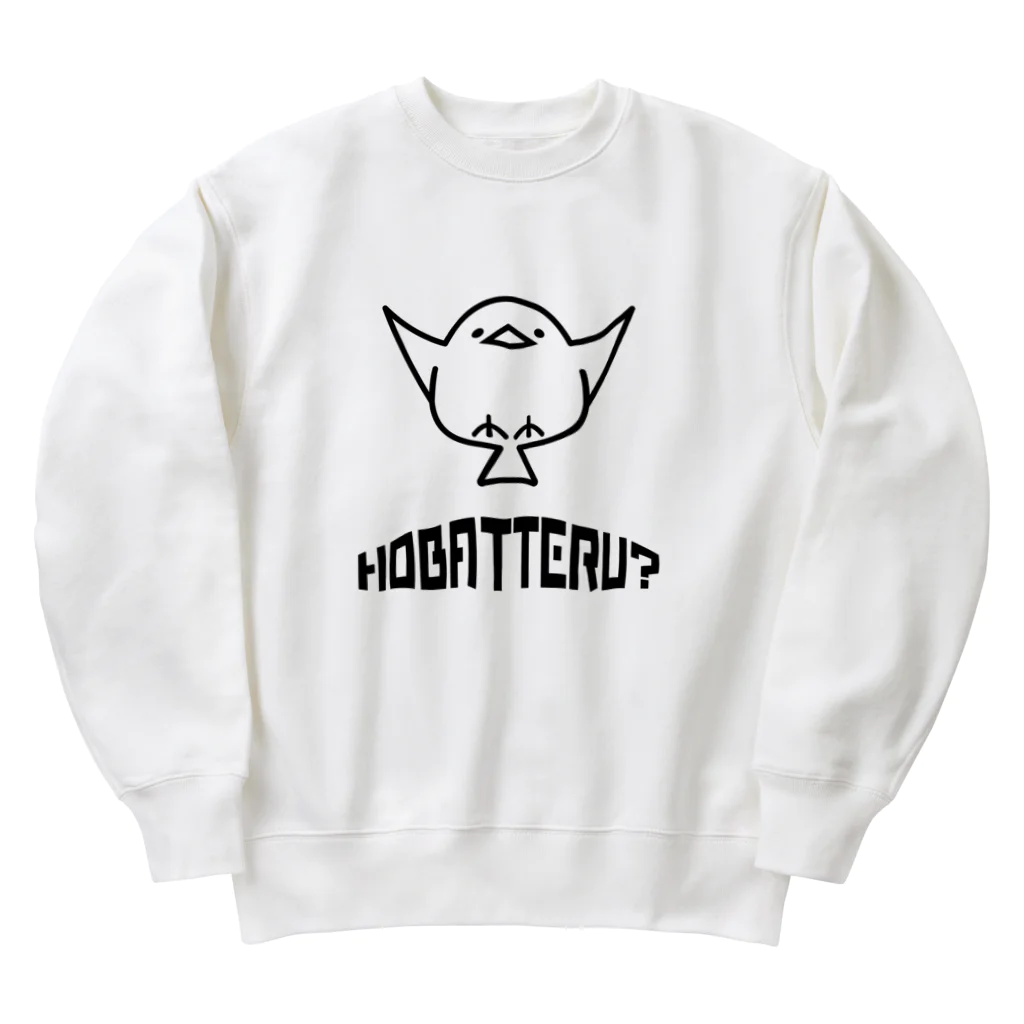 MtDesignShopのHOBATTERU?(黒) Heavyweight Crew Neck Sweatshirt