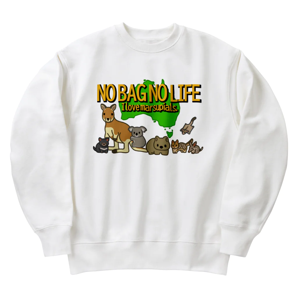 botsu【デフォルメ動物イラスト屋】のNO BAG NO LIFE Heavyweight Crew Neck Sweatshirt