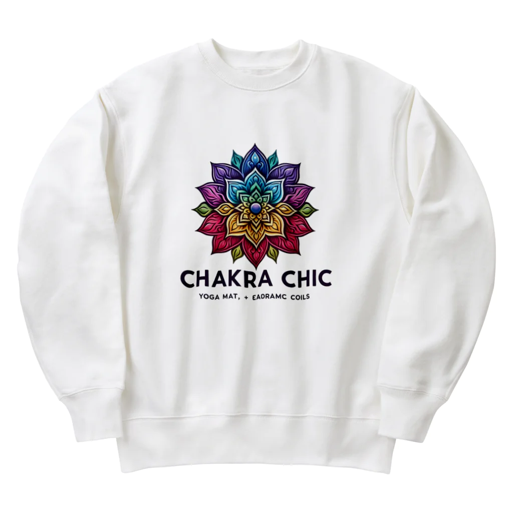 ChakraChicのChakraChic ロゴ ヘビーウェイトスウェット