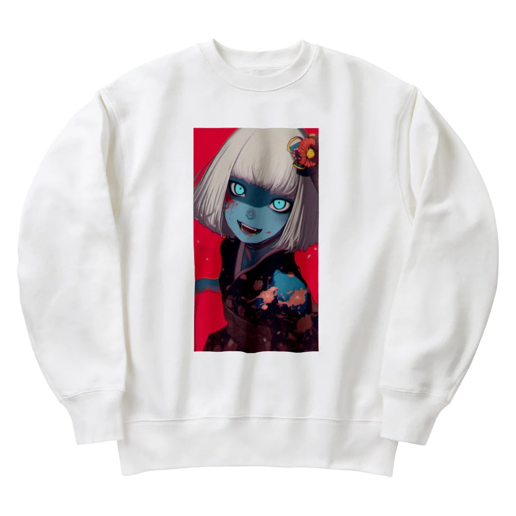 デビルズデッドゾーンの人形ちゃん Heavyweight Crew Neck Sweatshirt