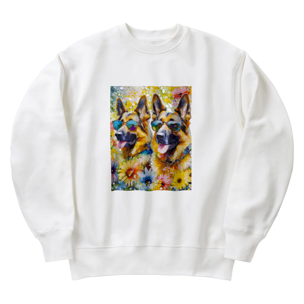 .nekoのAIわんこ「絆」 Heavyweight Crew Neck Sweatshirt