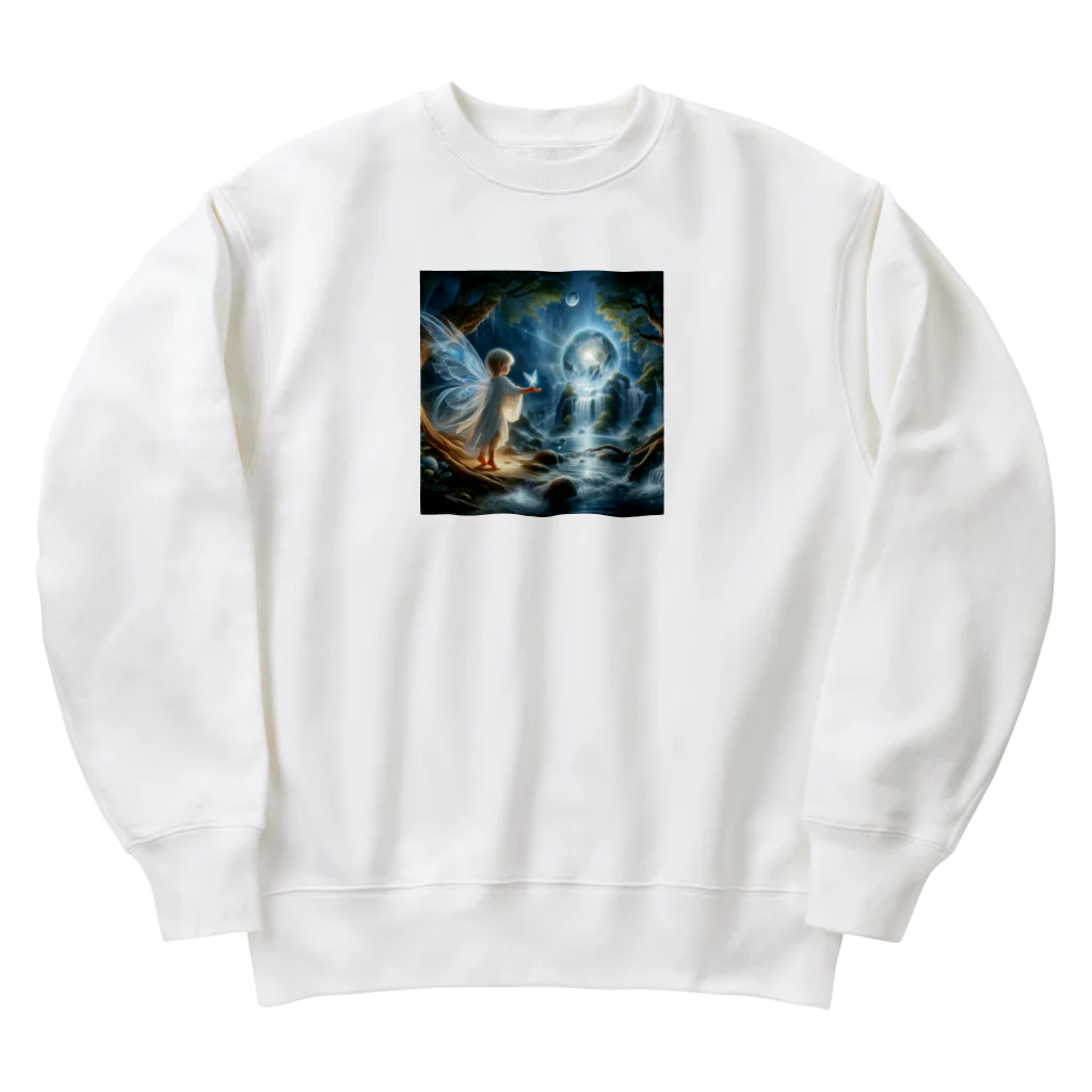 太陽の手の水の妖精 Heavyweight Crew Neck Sweatshirt