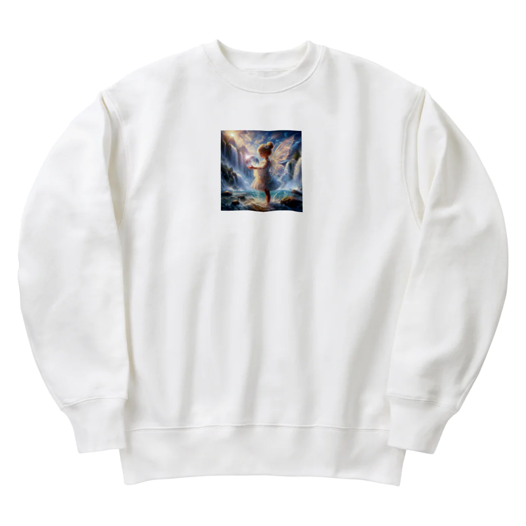 太陽の手の水の妖精 Heavyweight Crew Neck Sweatshirt