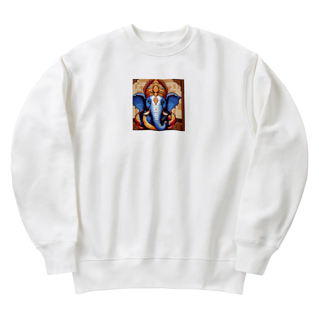 ganeshaの芸術的な才能を持つガネーシャ Heavyweight Crew Neck Sweatshirt