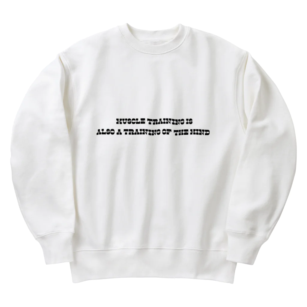 muscle_0419のMuscle training is also a training of the mind. Heavyweight Crew Neck Sweatshirt