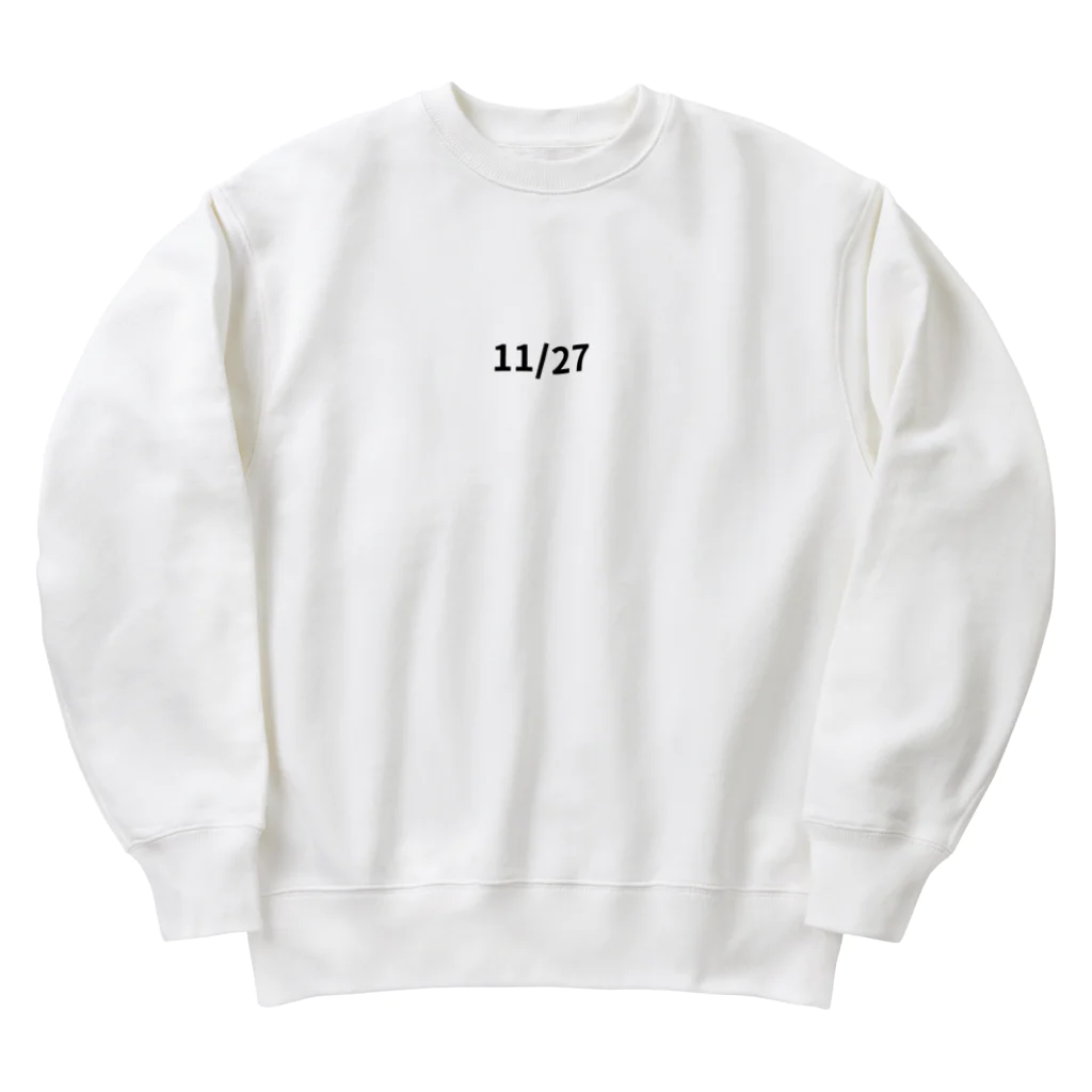 AY-28の日付グッズ　11/27 バージョン Heavyweight Crew Neck Sweatshirt