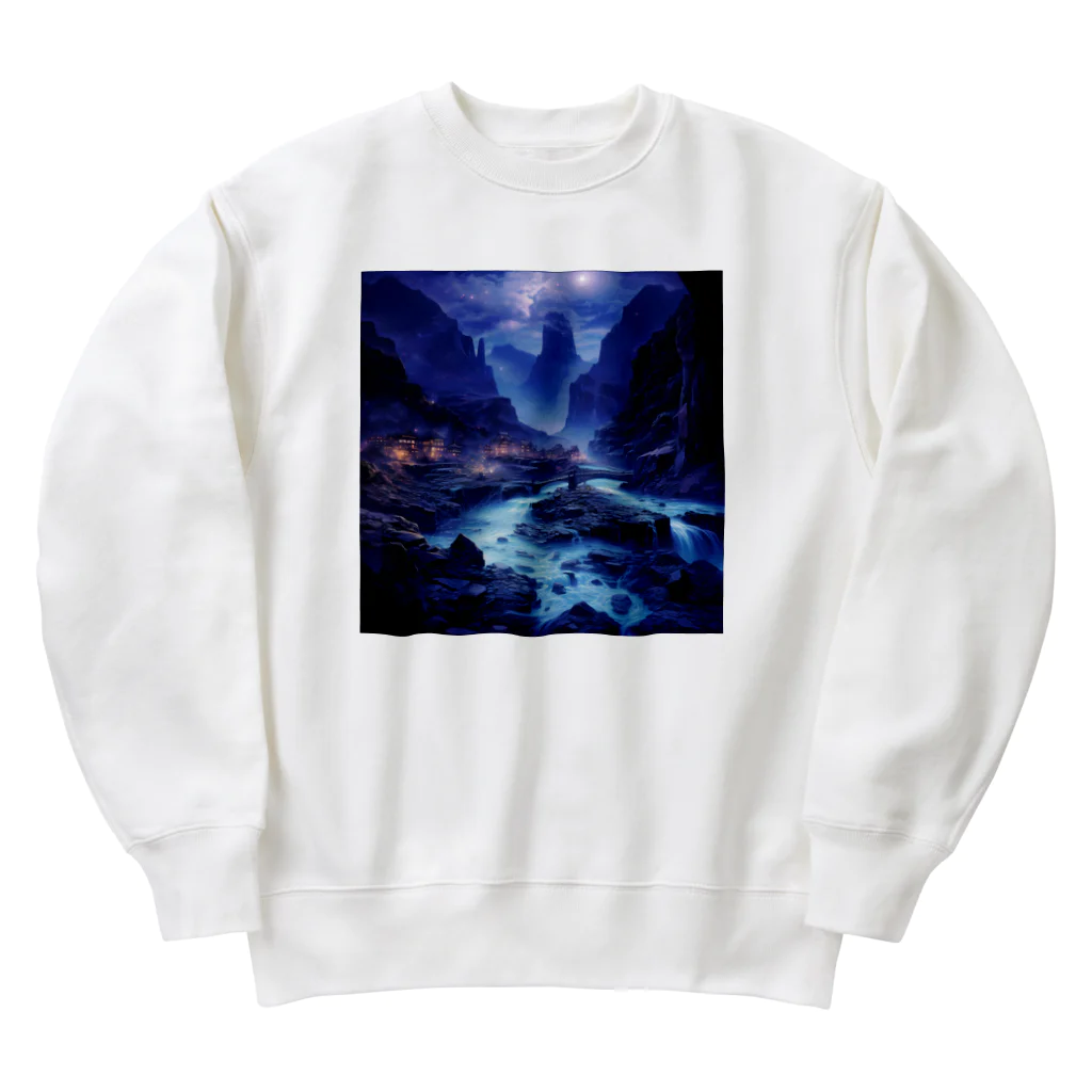 AQUAMETAVERSEの夜景　なでしこ1478 Heavyweight Crew Neck Sweatshirt