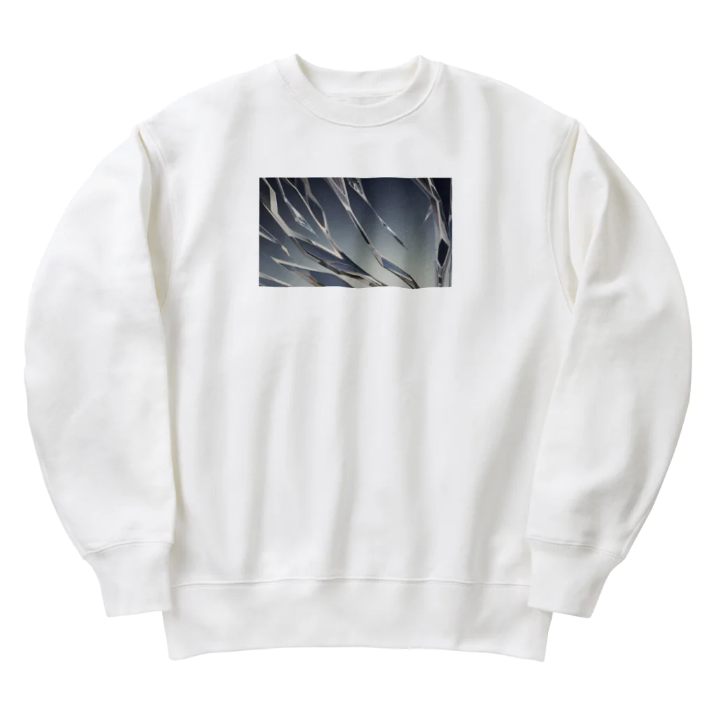 lucky_bearの輝きキラキラ硝子 Heavyweight Crew Neck Sweatshirt