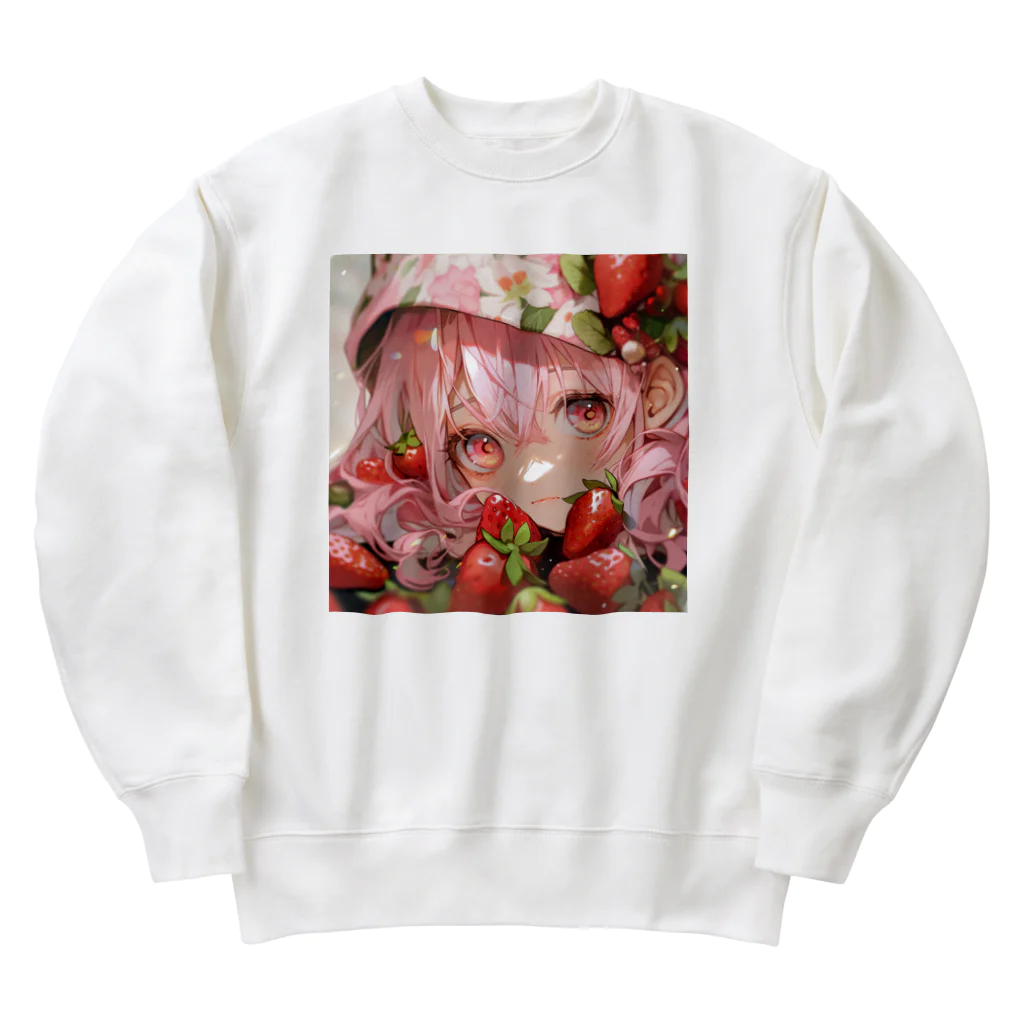 ぶーたんのいちごの夢幻 Heavyweight Crew Neck Sweatshirt