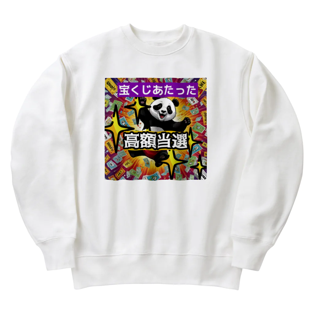 Lucky🍀のラッキーパンダ🐼 Heavyweight Crew Neck Sweatshirt