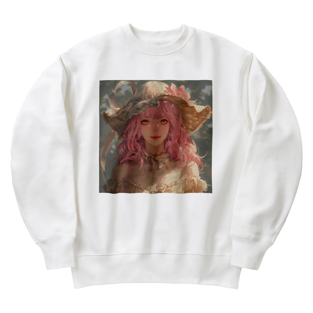 AQUAMETAVERSEのあなたをお守ります女性　なでしこ1478 Heavyweight Crew Neck Sweatshirt