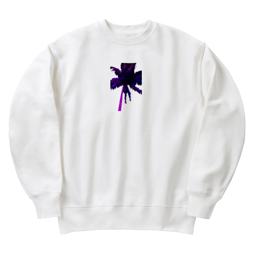 sqyqqのネオンヤシの木 Heavyweight Crew Neck Sweatshirt