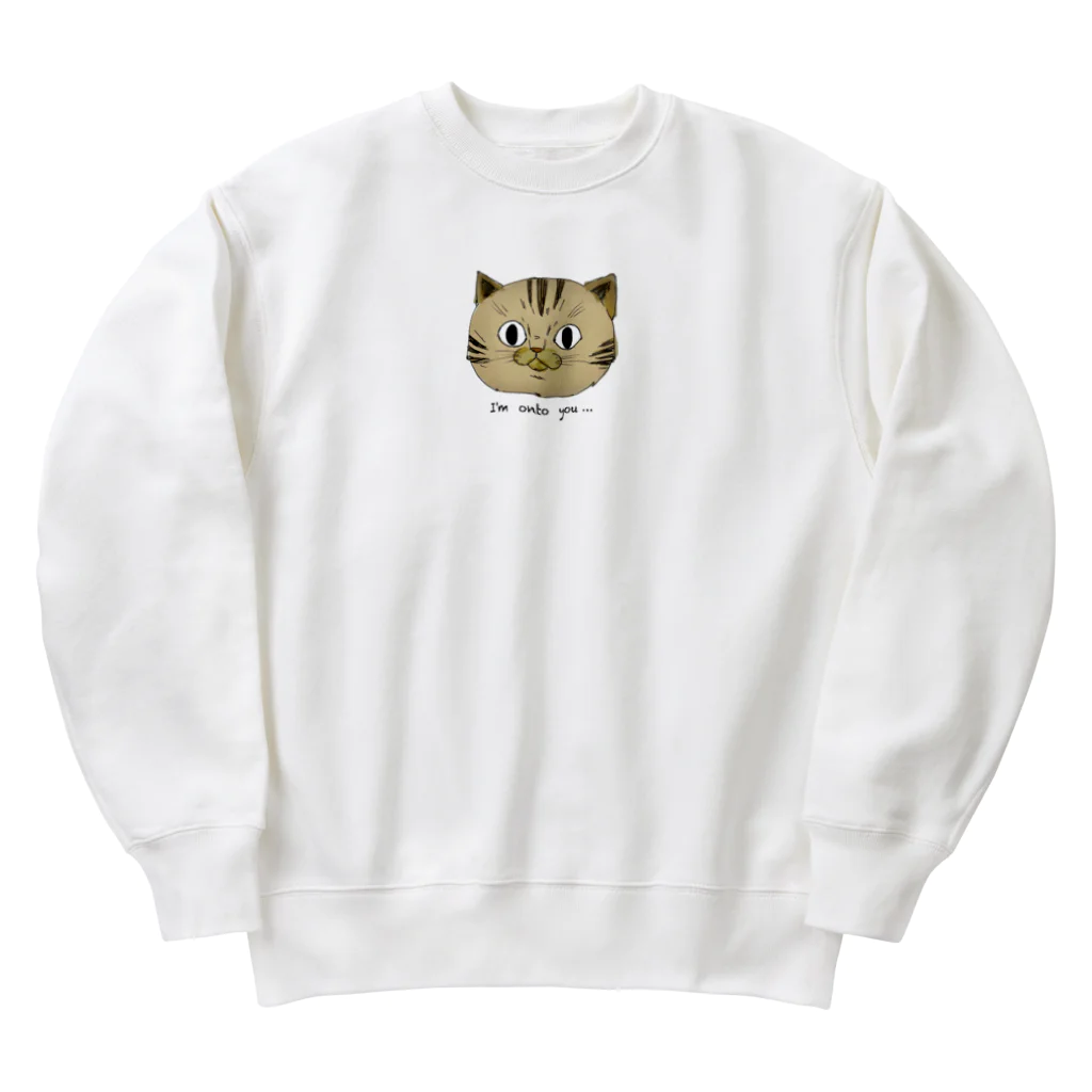 NaNa’s SHOP 🐾のお見通し猫 Heavyweight Crew Neck Sweatshirt