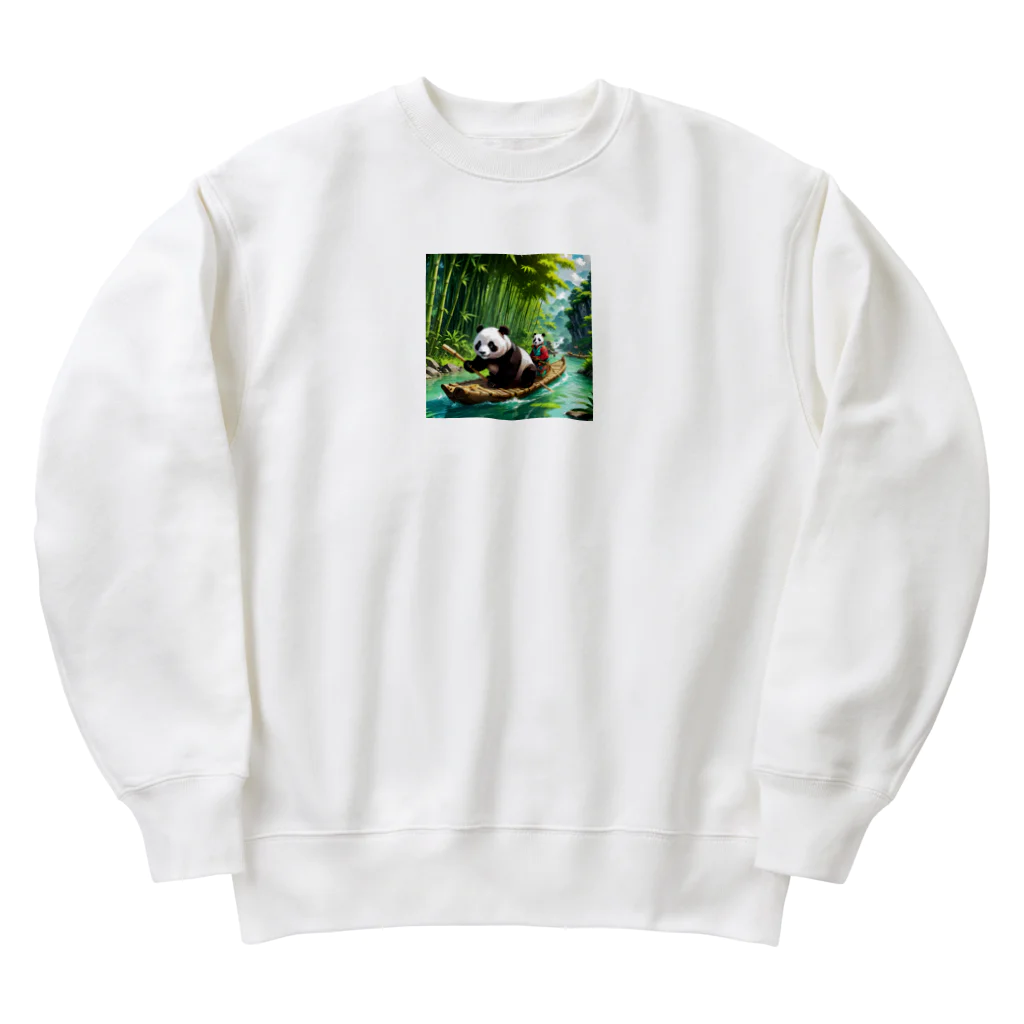 nagisa_riumanの冒険パンダ Heavyweight Crew Neck Sweatshirt