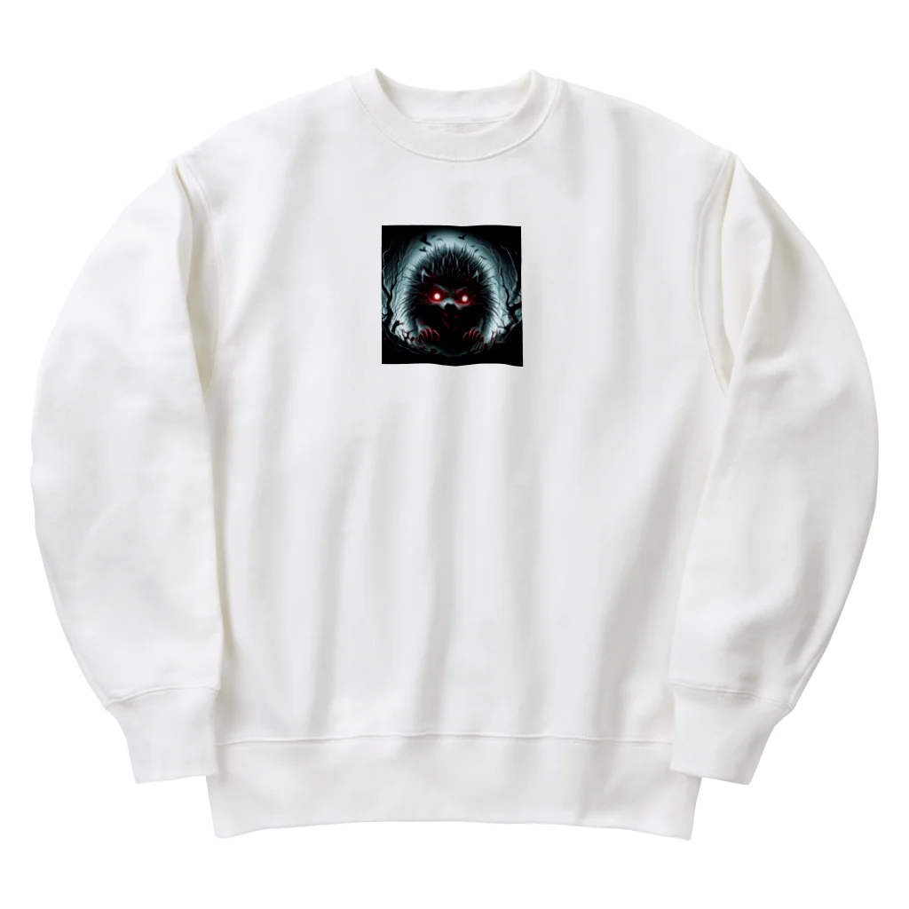 かんぱい工房のホラーハリネズミ Heavyweight Crew Neck Sweatshirt