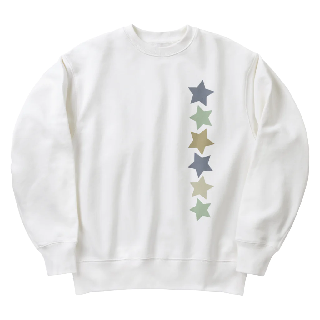 つきしょっぷのくすみカラーの星 Heavyweight Crew Neck Sweatshirt